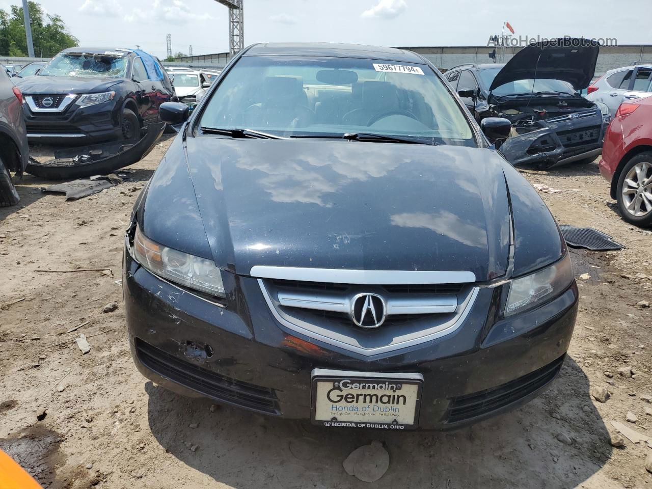 2005 Acura Tl  Black vin: 19UUA66245A080142