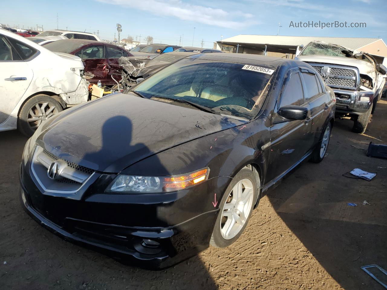 2008 Acura Tl  Черный vin: 19UUA66248A001413