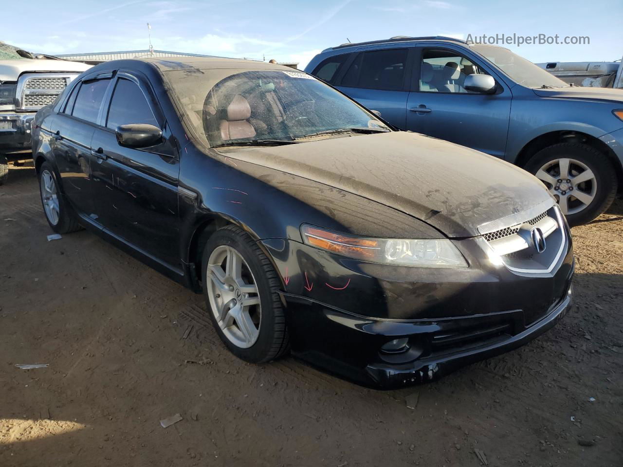 2008 Acura Tl  Черный vin: 19UUA66248A001413