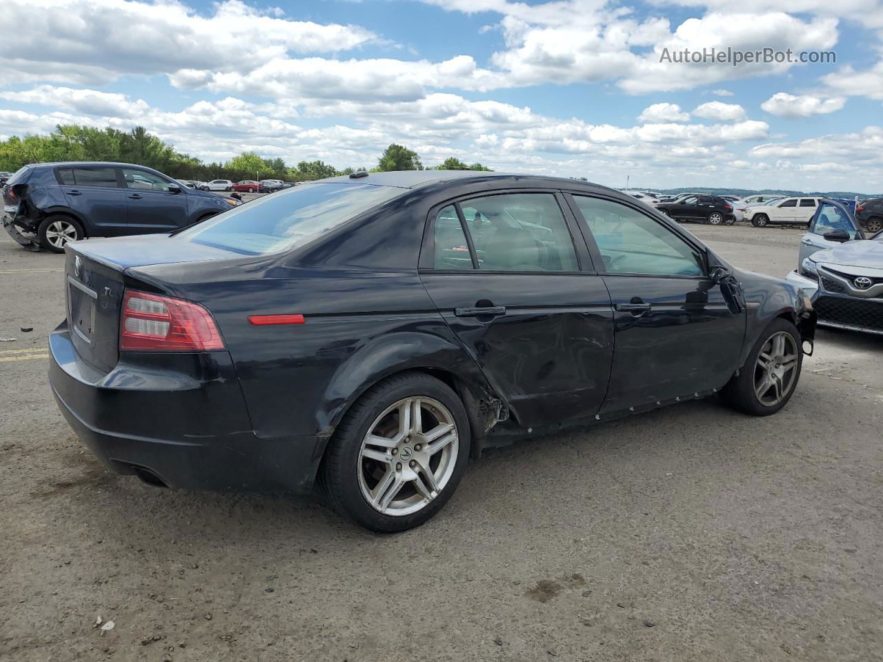 2008 Acura Tl  Black vin: 19UUA66248A006045