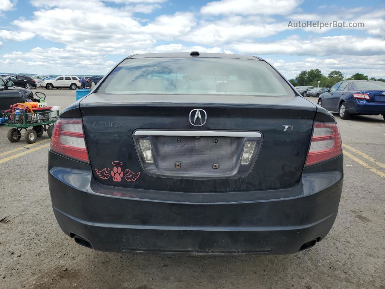 2008 Acura Tl  Black vin: 19UUA66248A006045