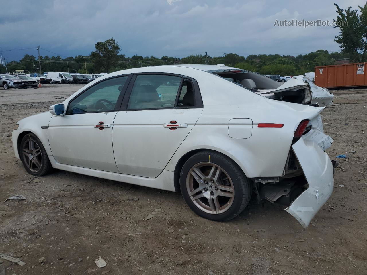 2008 Acura Tl  White vin: 19UUA66248A013609