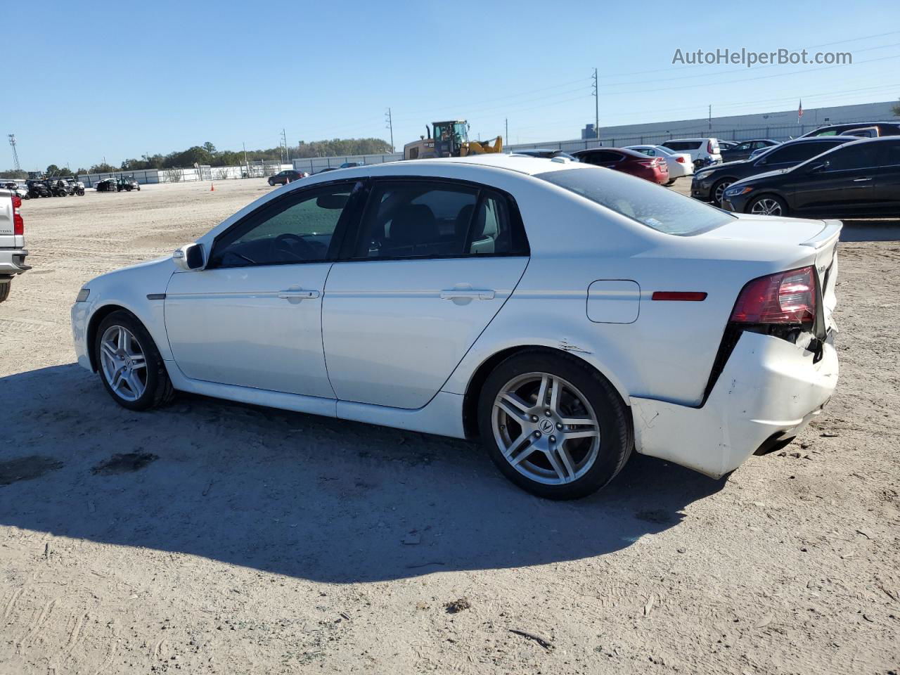 2008 Acura Tl  White vin: 19UUA66248A019197