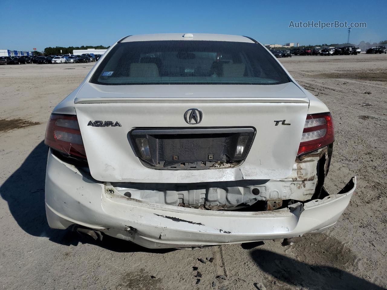 2008 Acura Tl  White vin: 19UUA66248A019197