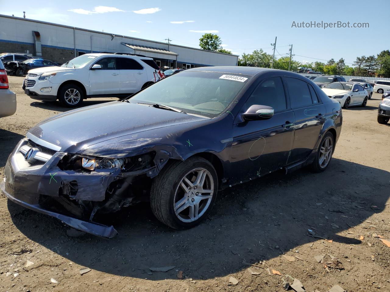 2008 Acura Tl  Blue vin: 19UUA66248A039580