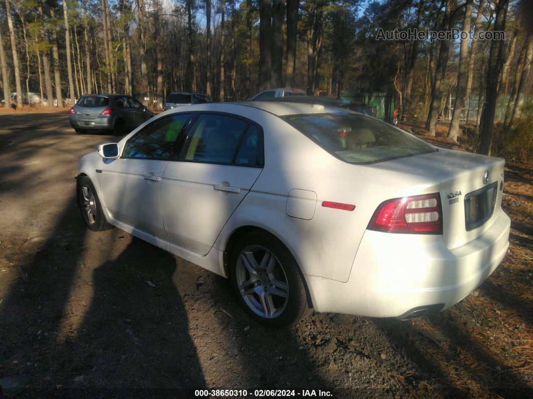 2008 Acura Tl 3.2 White vin: 19UUA66248A047209