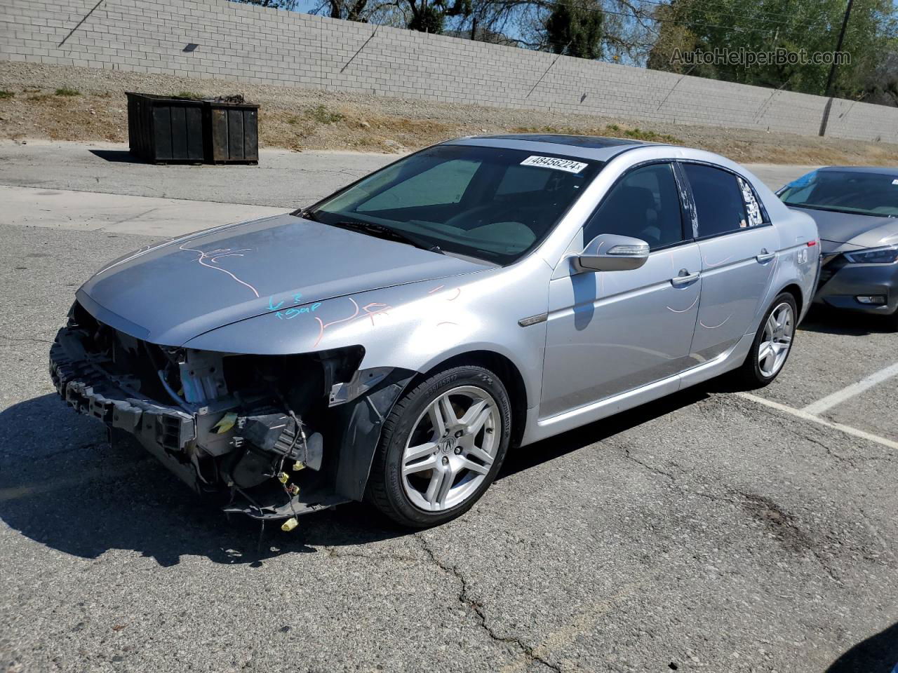 2008 Acura Tl  Silver vin: 19UUA66248A056315