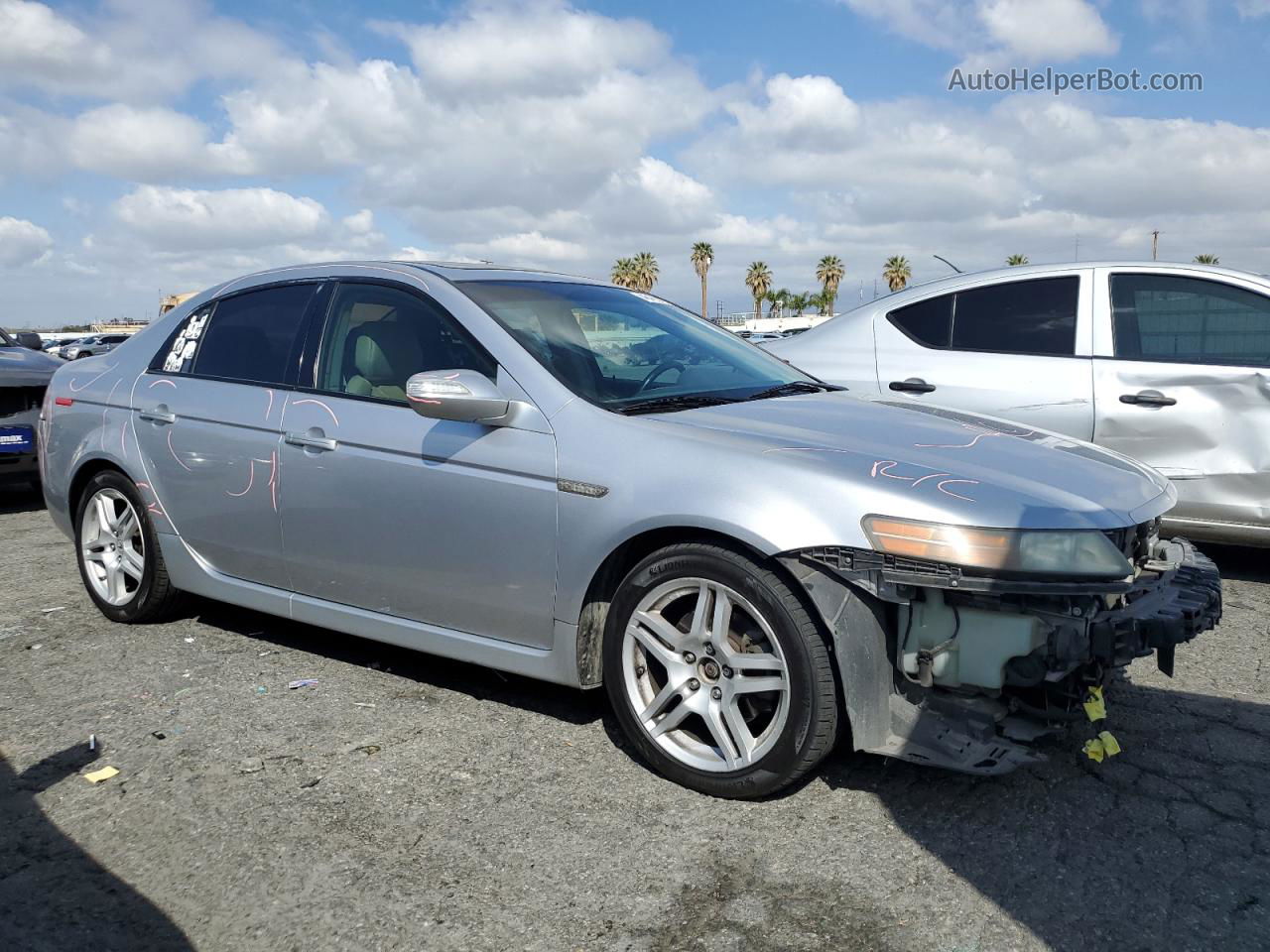 2008 Acura Tl  Silver vin: 19UUA66248A056315