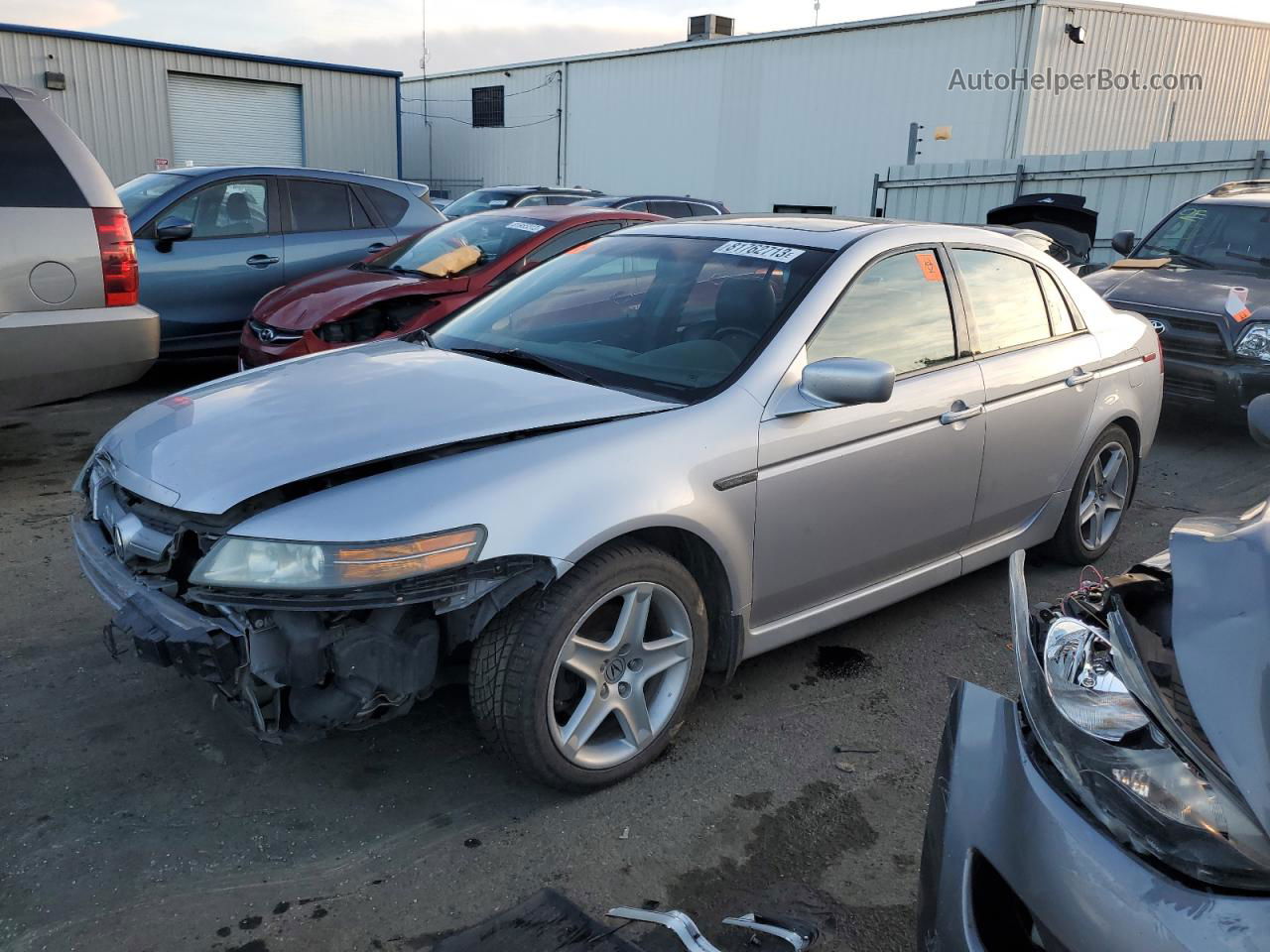 2005 Acura Tl  Silver vin: 19UUA66255A010195