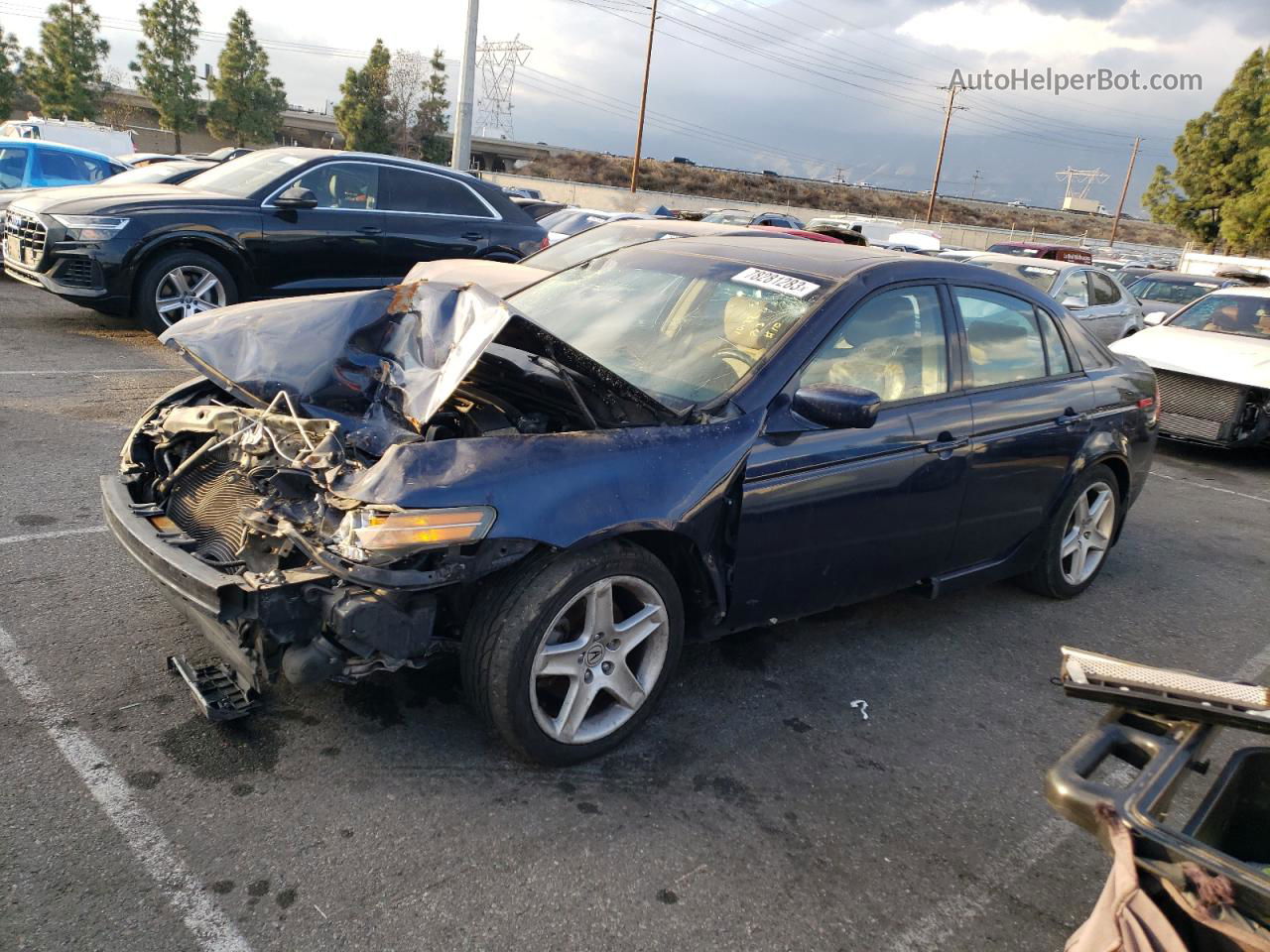 2005 Acura Tl  Blue vin: 19UUA66255A054083