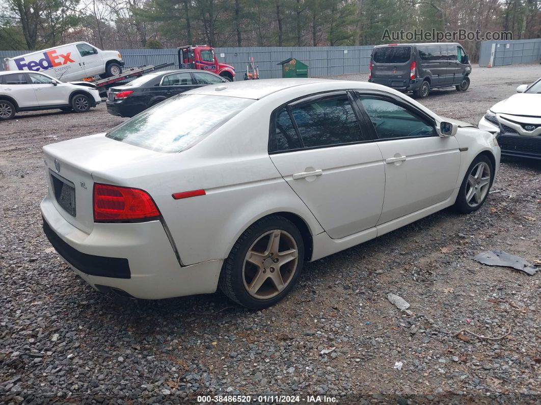 2005 Acura Tl   White vin: 19UUA66255A057842