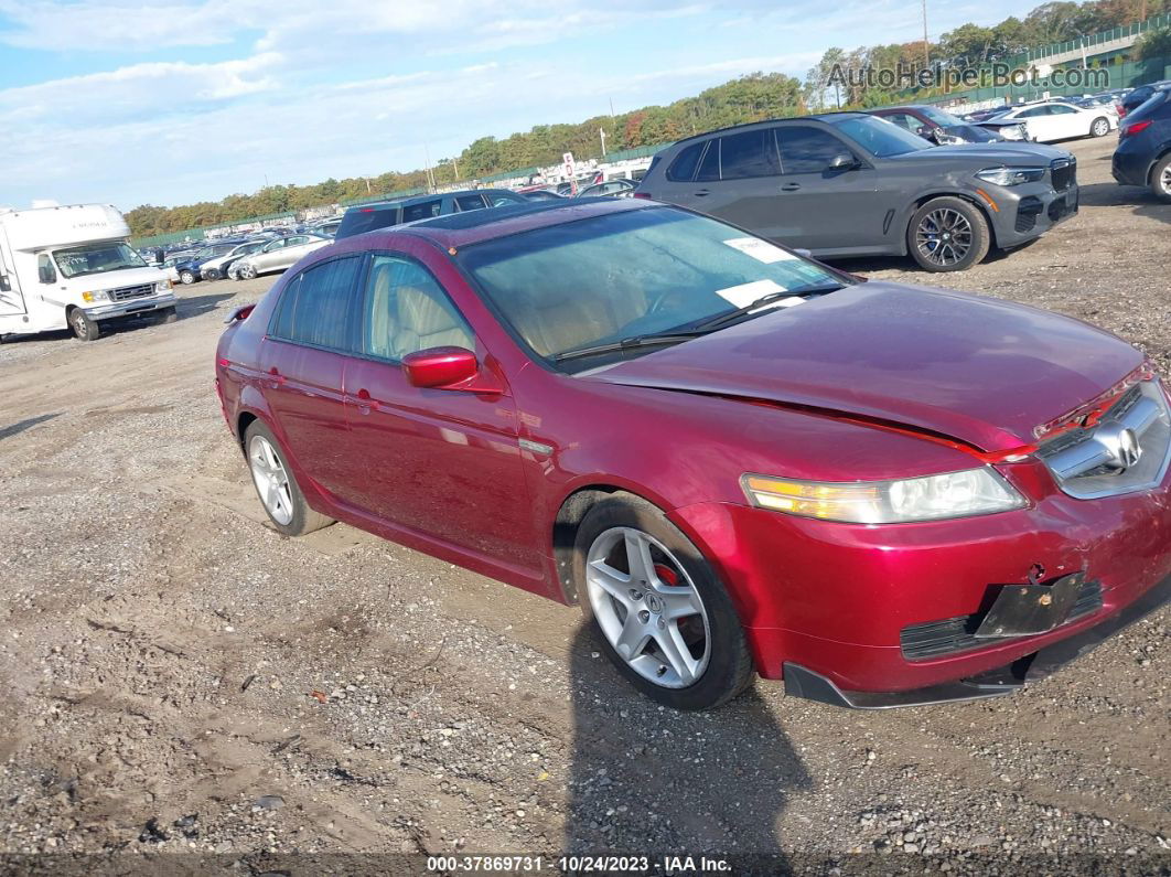 2005 Acura Tl   Красный vin: 19UUA66255A058487