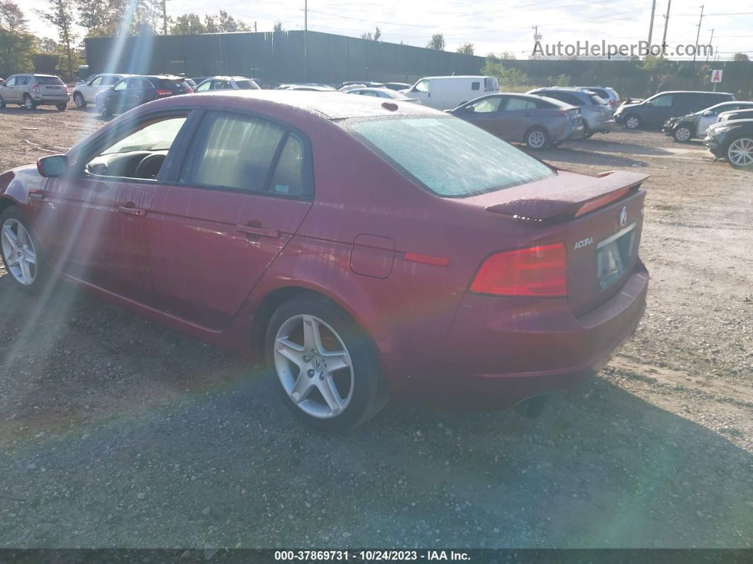 2005 Acura Tl   Красный vin: 19UUA66255A058487