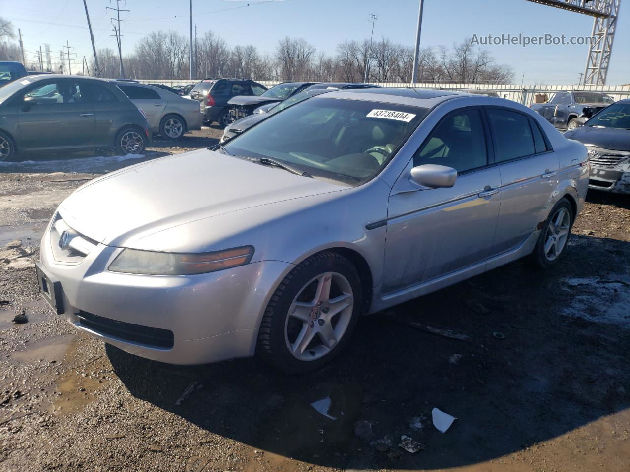 2005 Acura Tl  Silver vin: 19UUA66255A070171