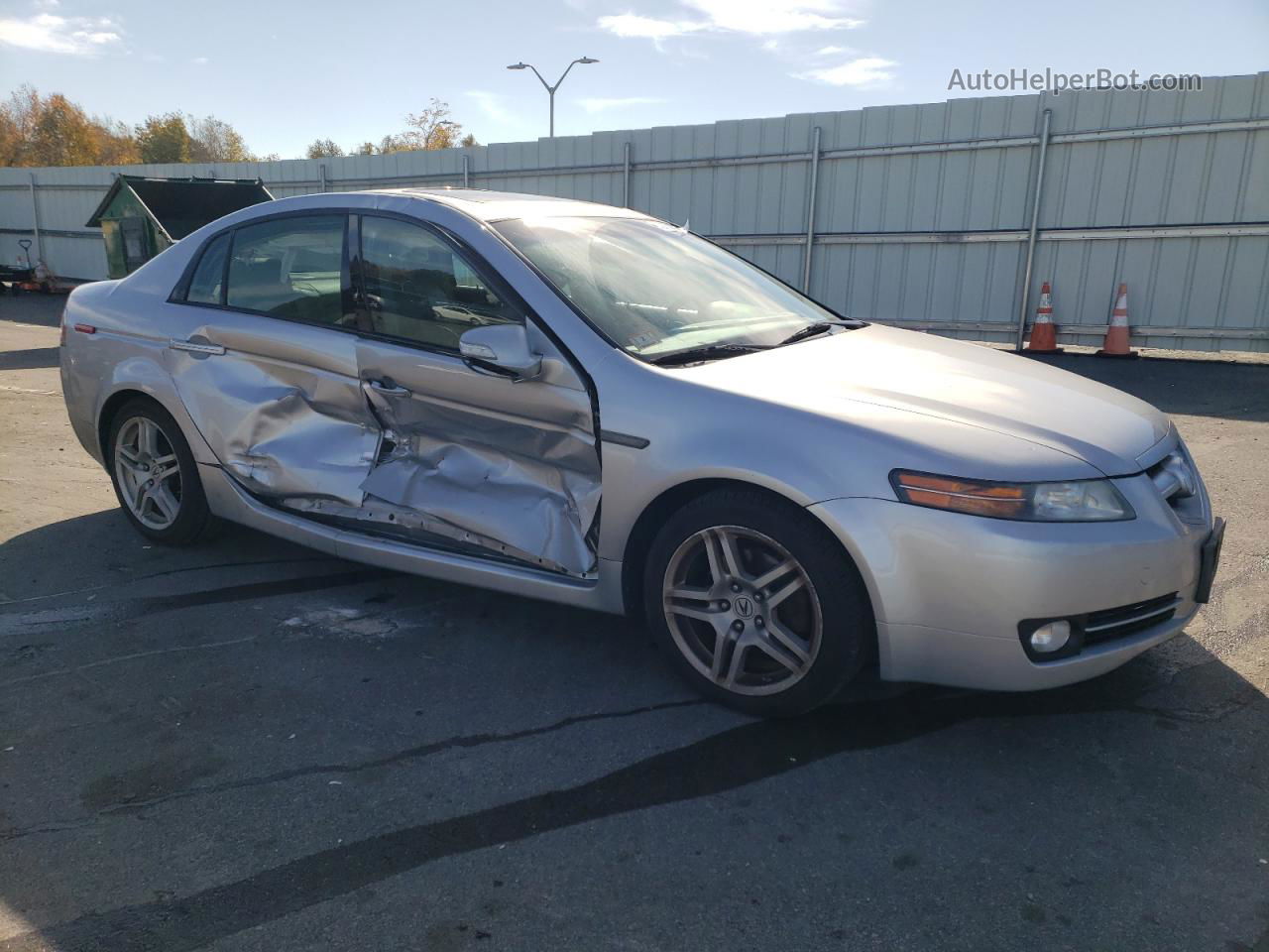 2008 Acura Tl  Silver vin: 19UUA66258A007849