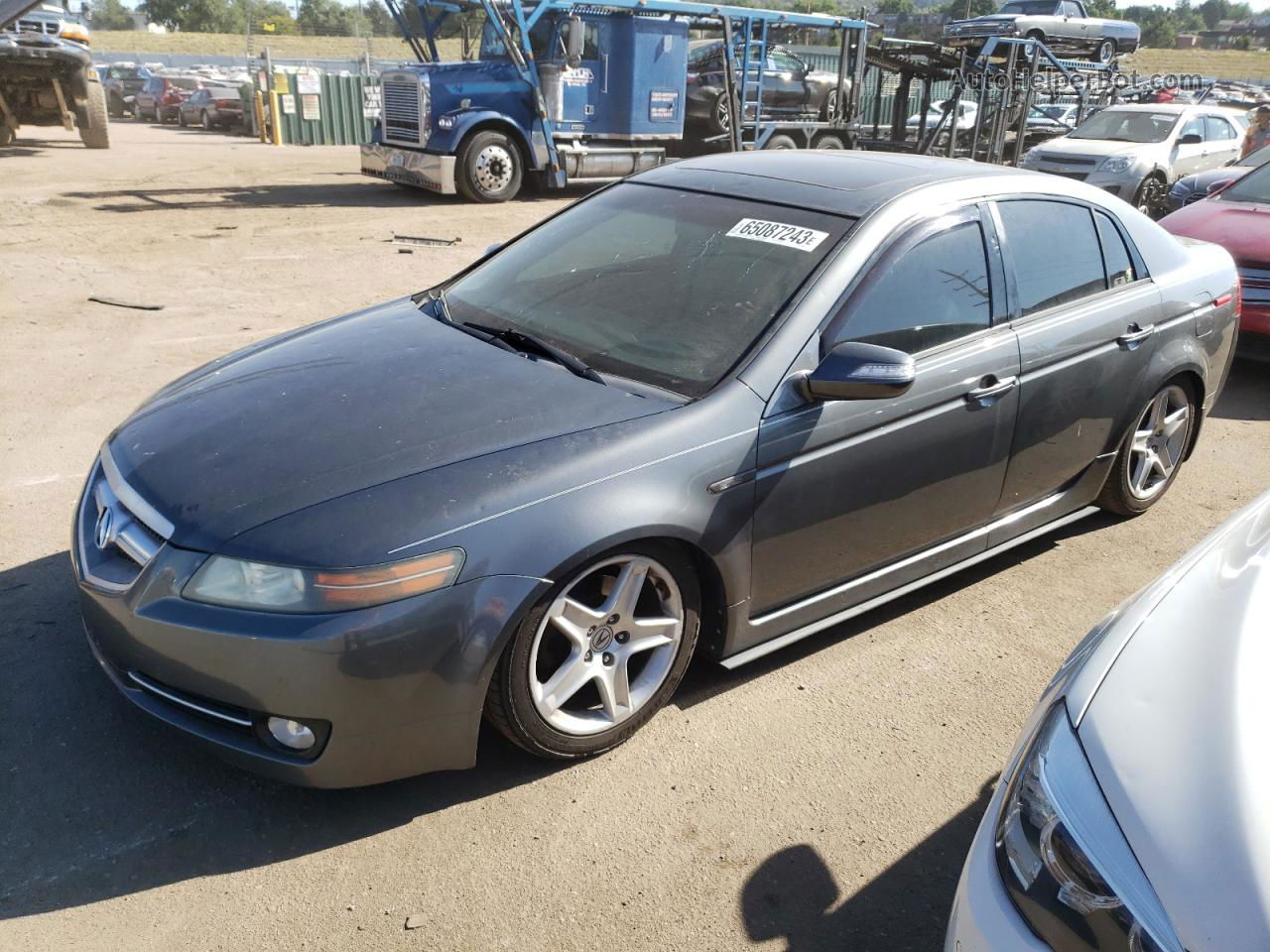 2008 Acura Tl  Gray vin: 19UUA66258A009813