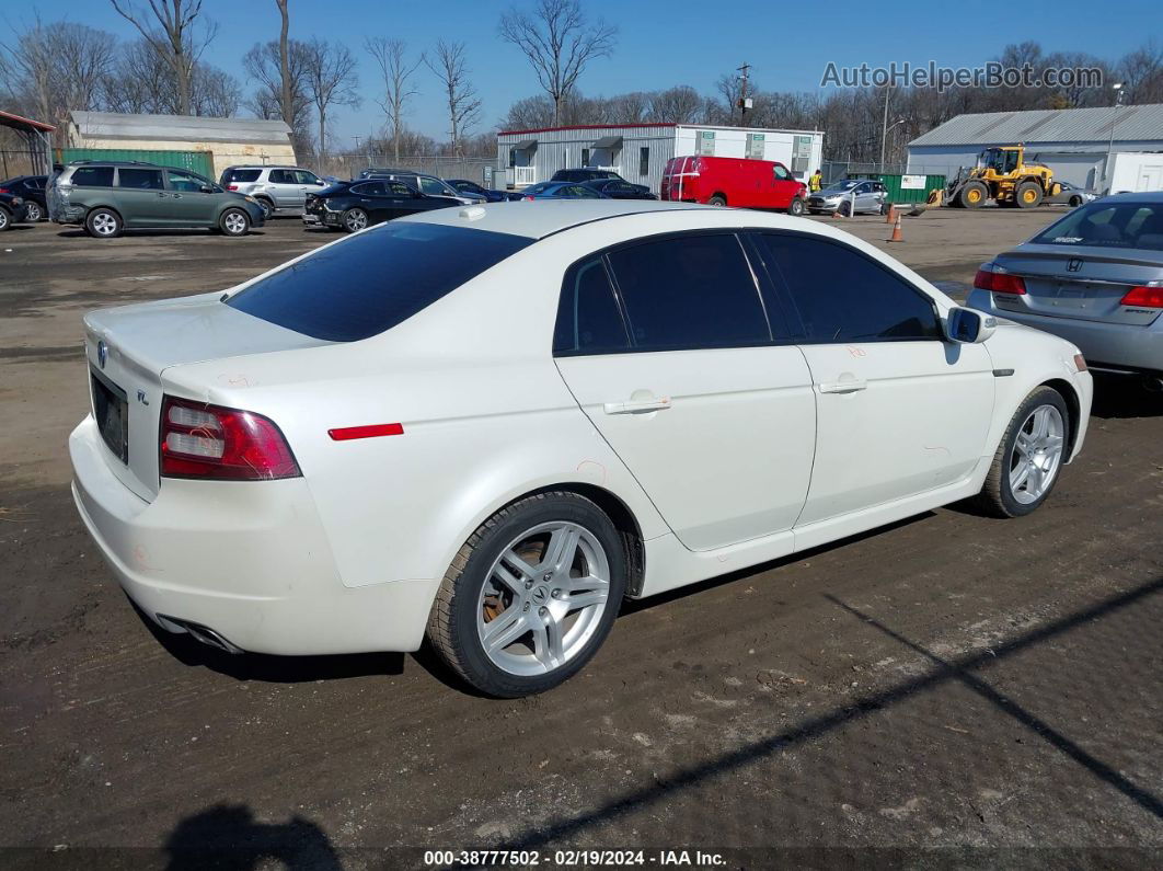 2008 Acura Tl 3.2 White vin: 19UUA66258A028118