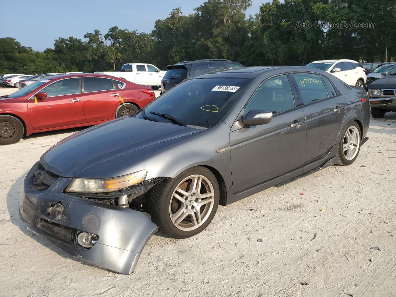 2008 Acura Tl  Gray vin: 19UUA66258A029561