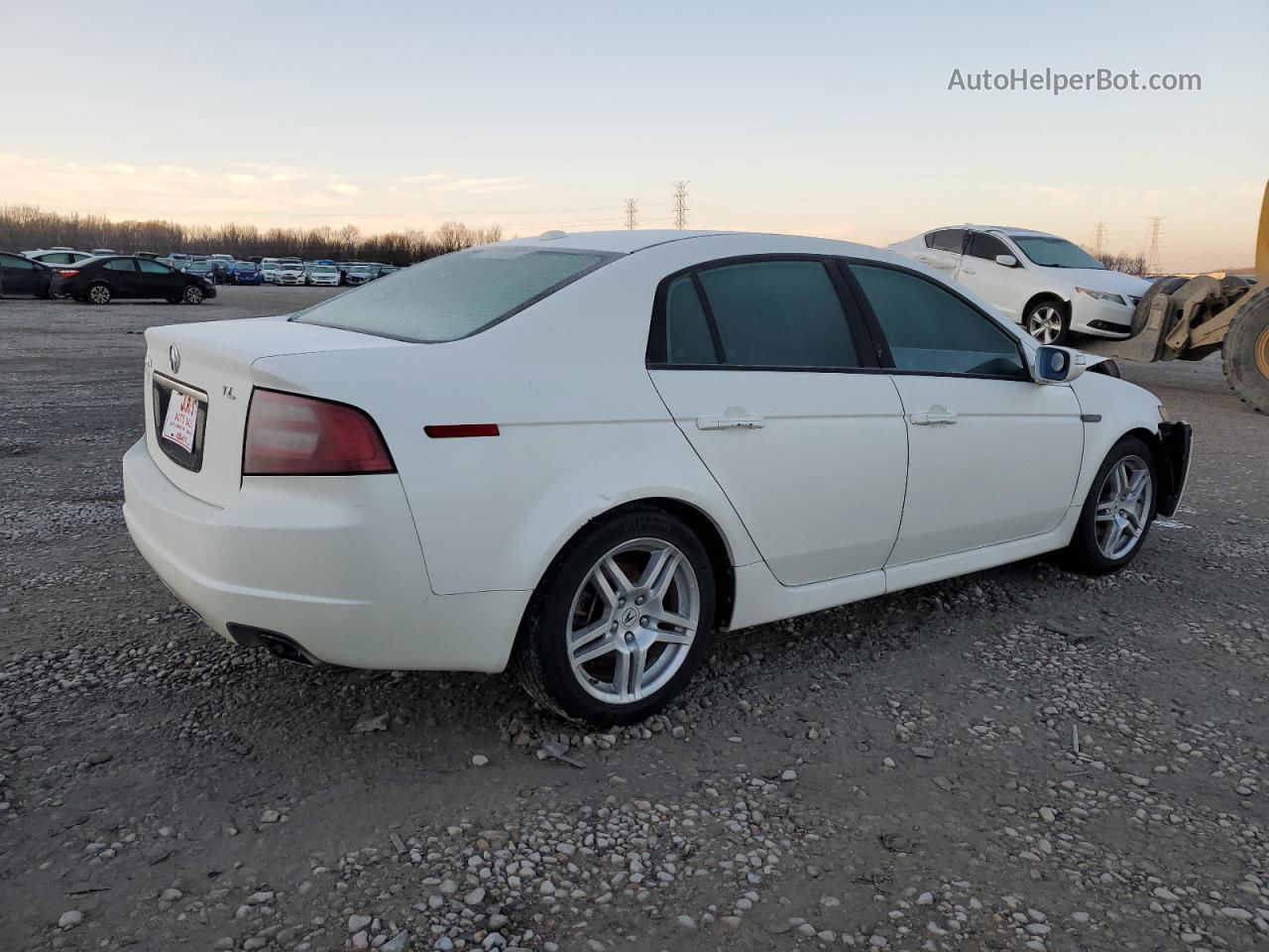 2008 Acura Tl  White vin: 19UUA66258A032993