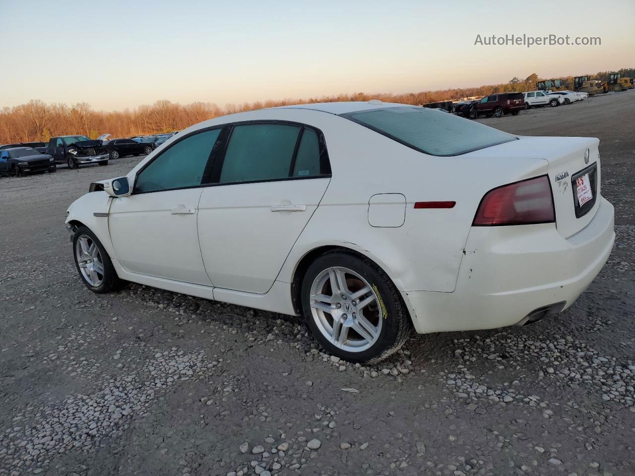 2008 Acura Tl  White vin: 19UUA66258A032993