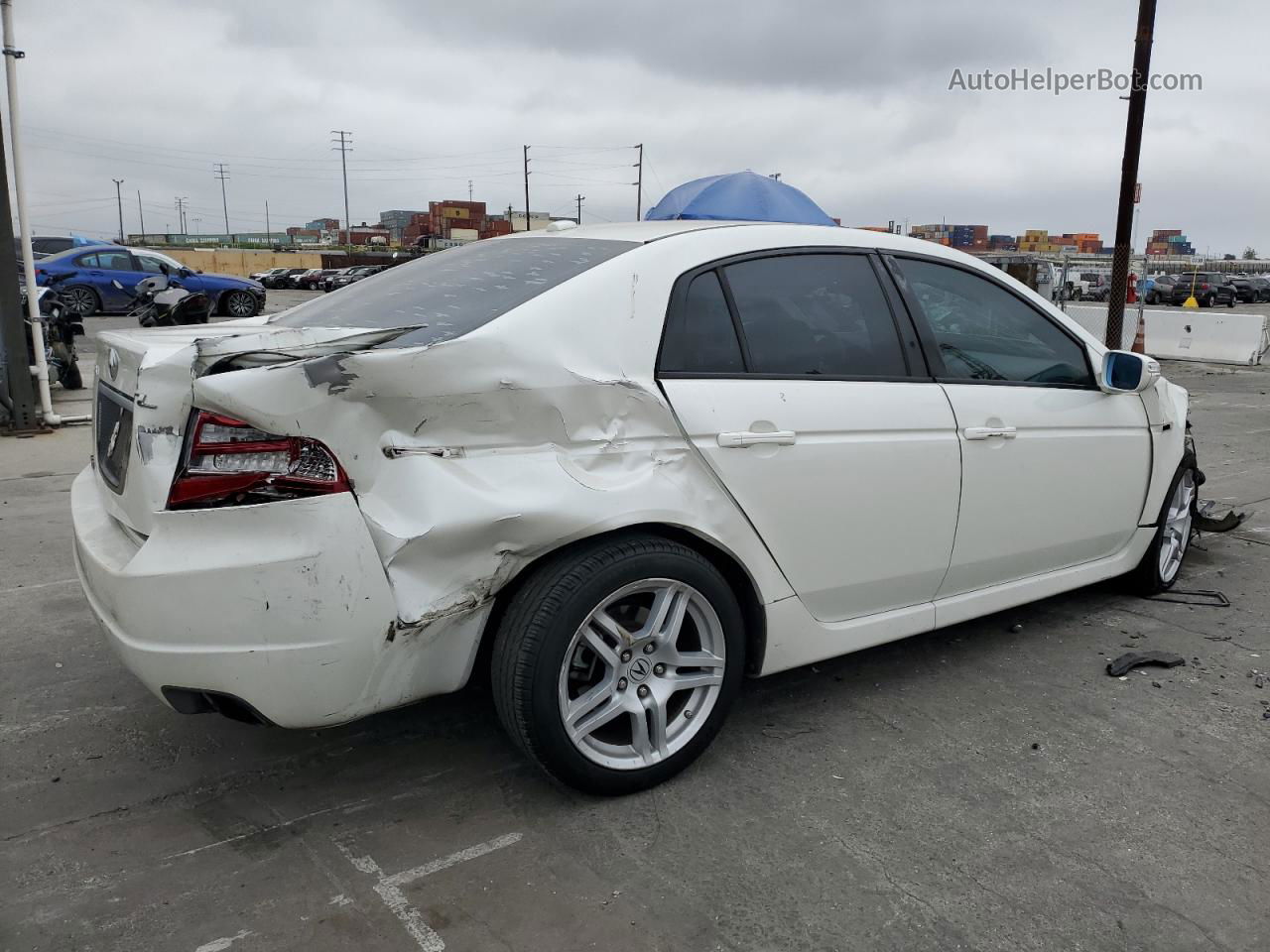 2008 Acura Tl  White vin: 19UUA66258A055660