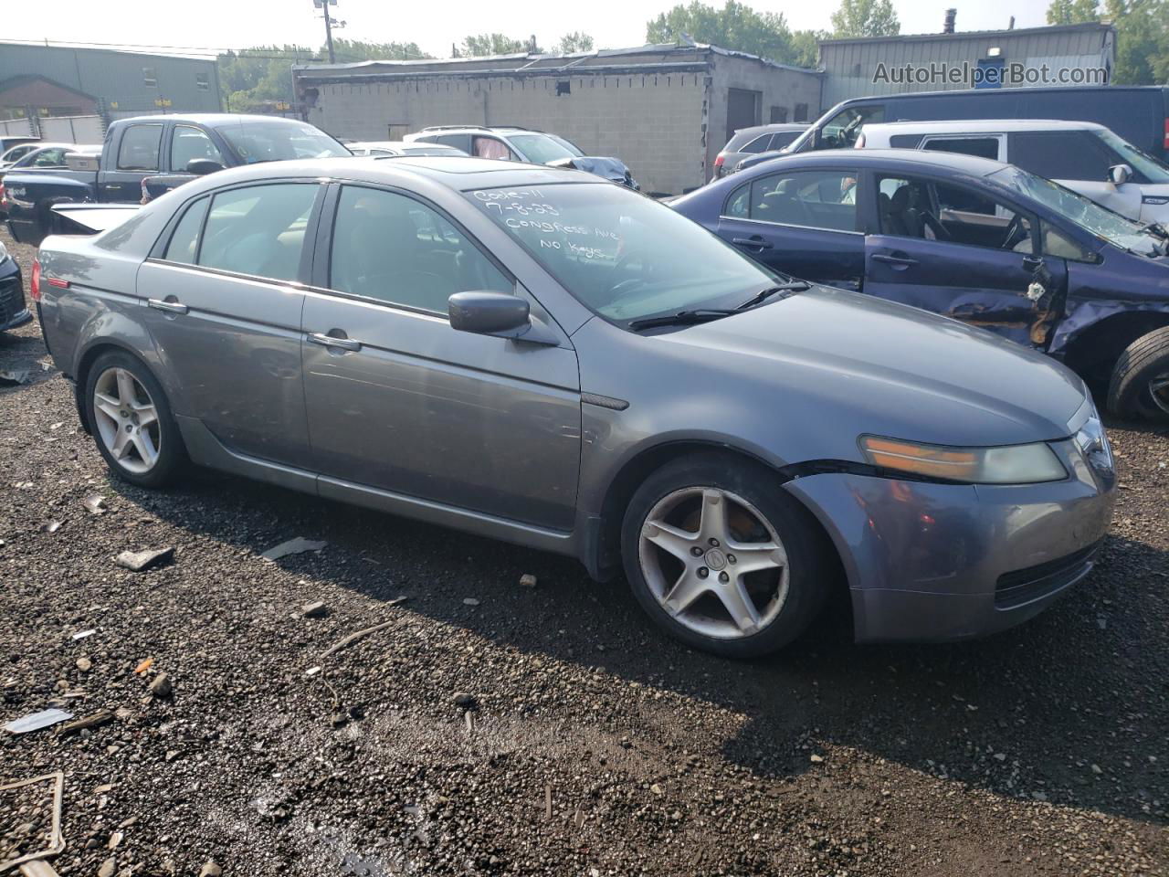 2005 Acura Tl  Gray vin: 19UUA66265A015731