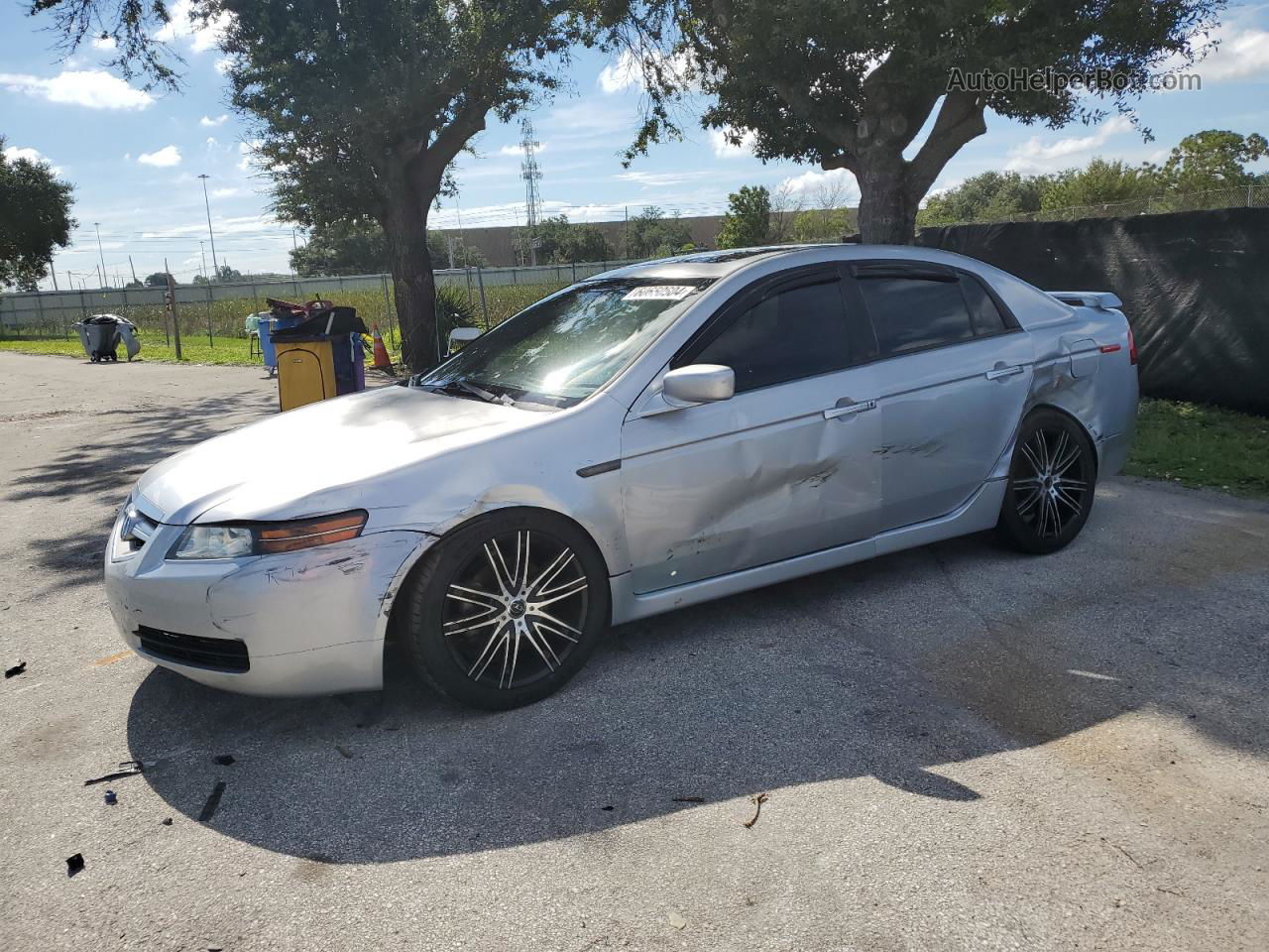 2005 Acura Tl  Silver vin: 19UUA66265A019620