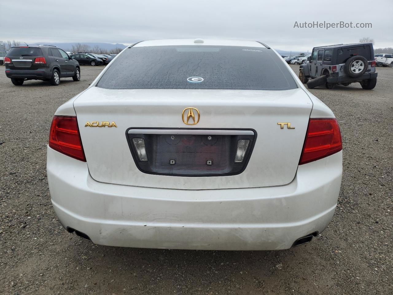 2005 Acura Tl  White vin: 19UUA66265A021299