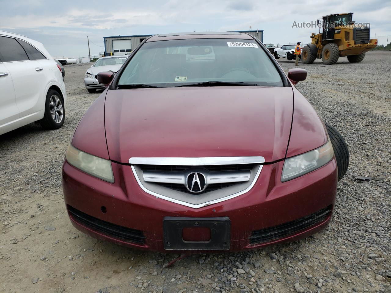 2005 Acura Tl  Red vin: 19UUA66265A035879