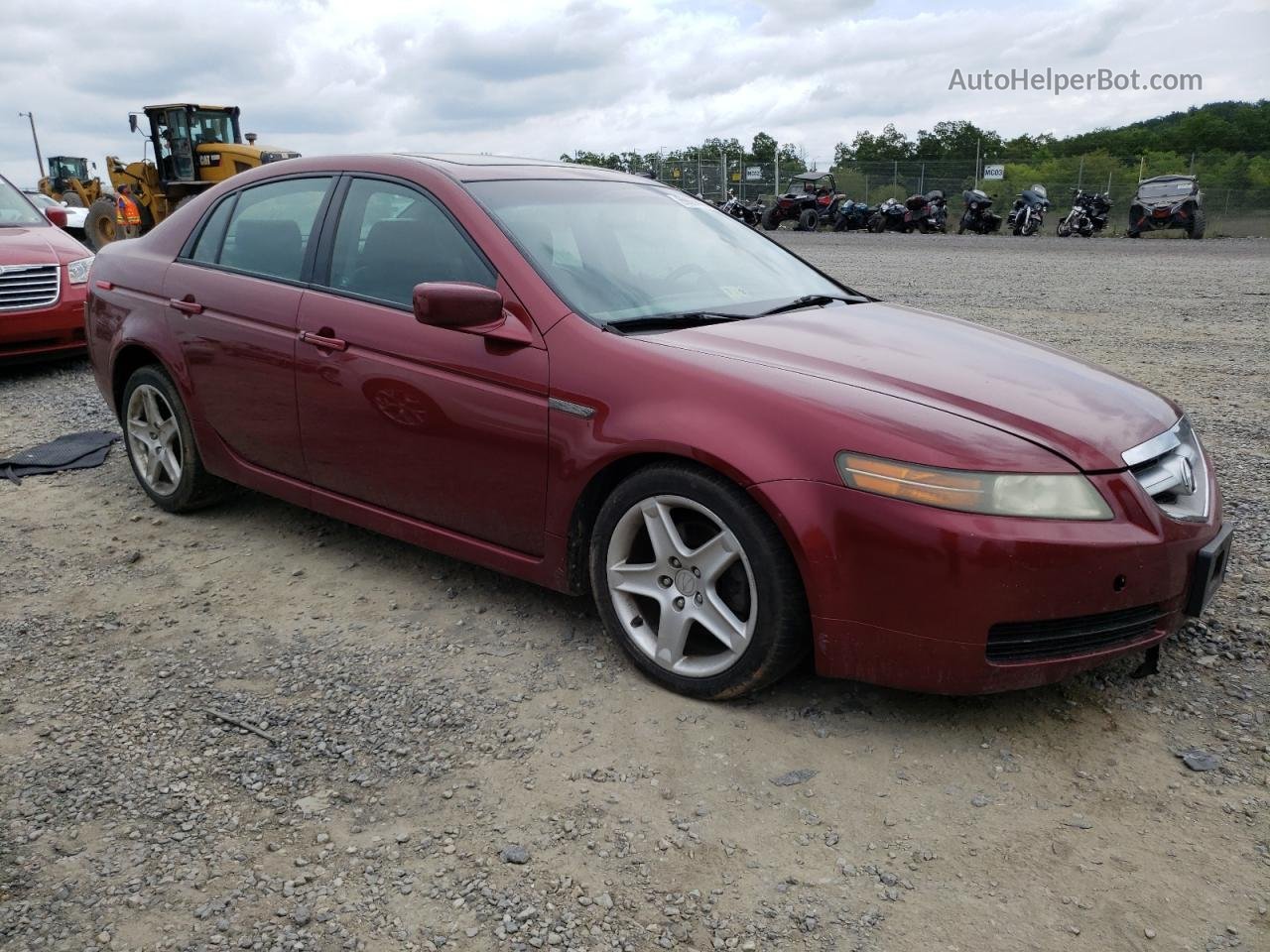 2005 Acura Tl  Red vin: 19UUA66265A035879