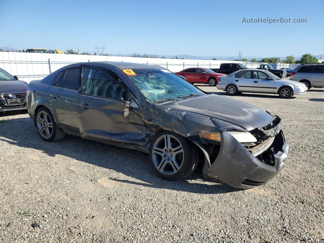 2005 Acura Tl  Gray vin: 19UUA66265A057414