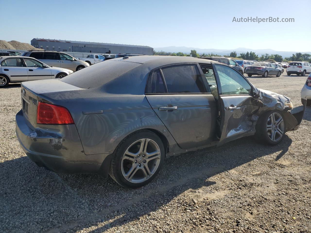 2005 Acura Tl  Gray vin: 19UUA66265A057414