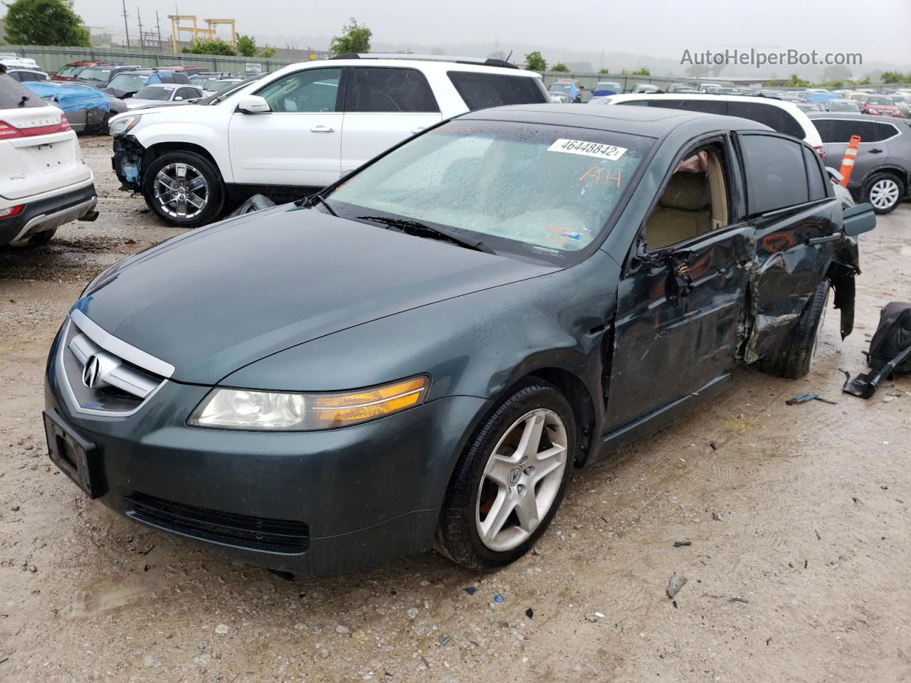 2005 Acura Tl  Зеленый vin: 19UUA66265A057574