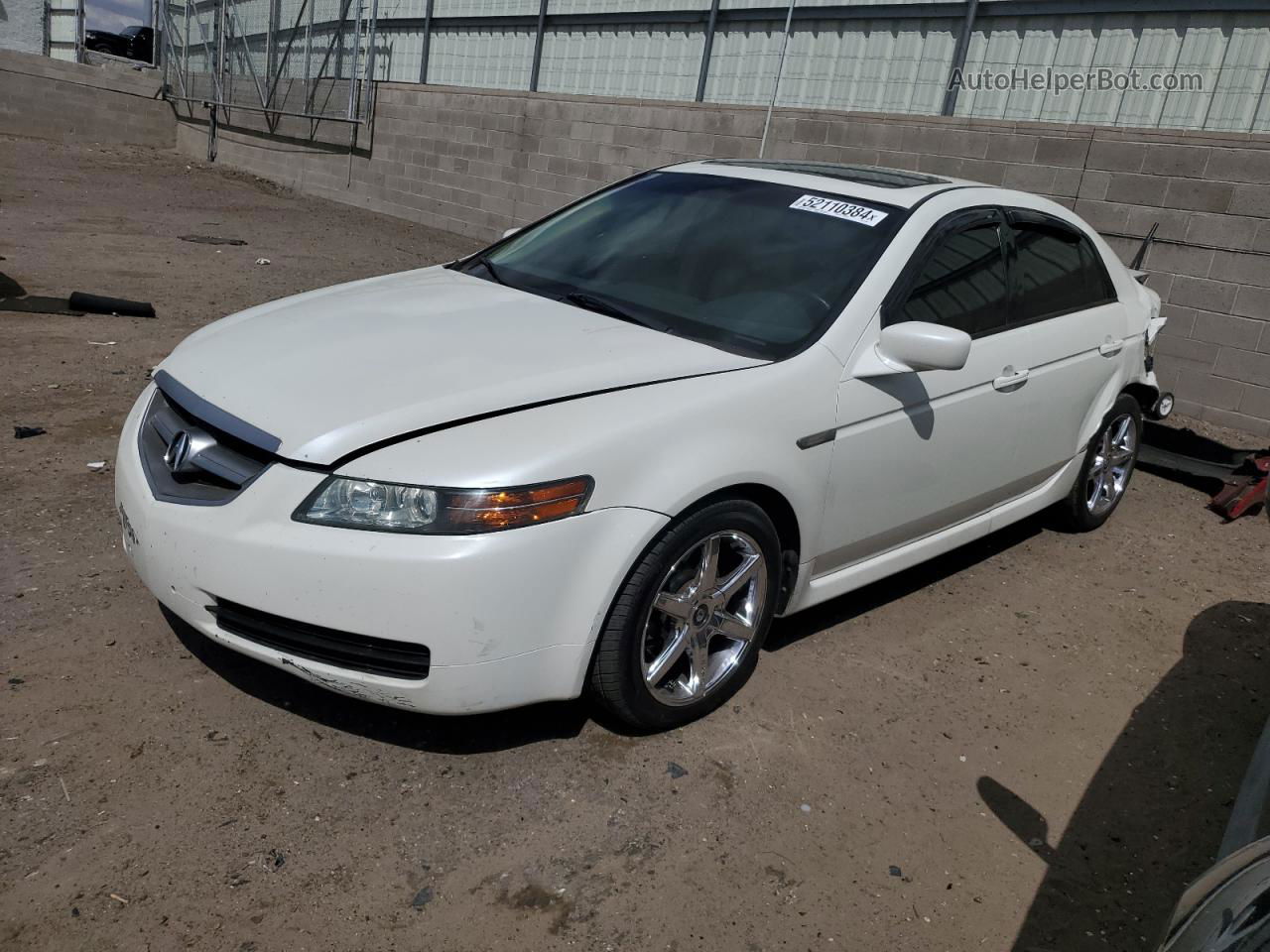 2005 Acura Tl  White vin: 19UUA66265A061740