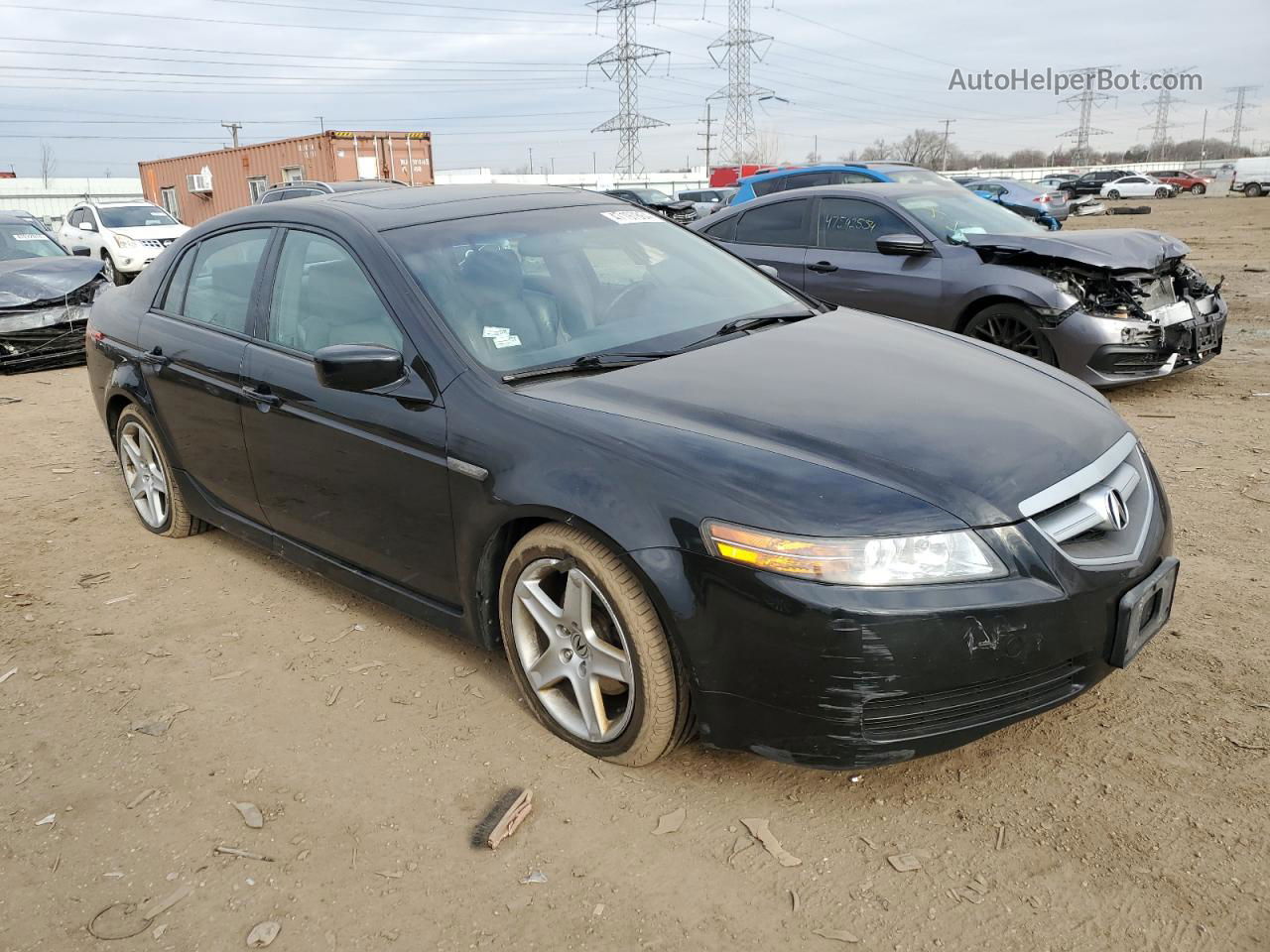 2005 Acura Tl  Черный vin: 19UUA66265A066078