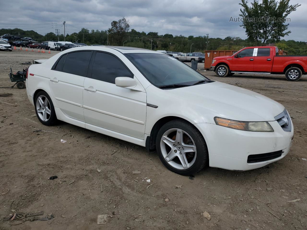 2005 Acura Tl  White vin: 19UUA66265A069823