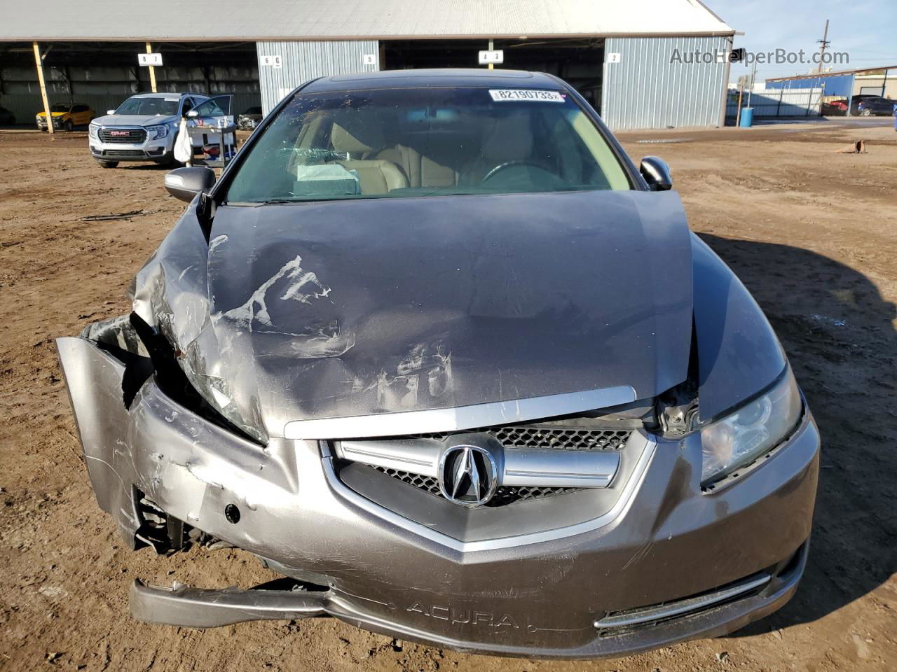 2008 Acura Tl  Gray vin: 19UUA66268A003423