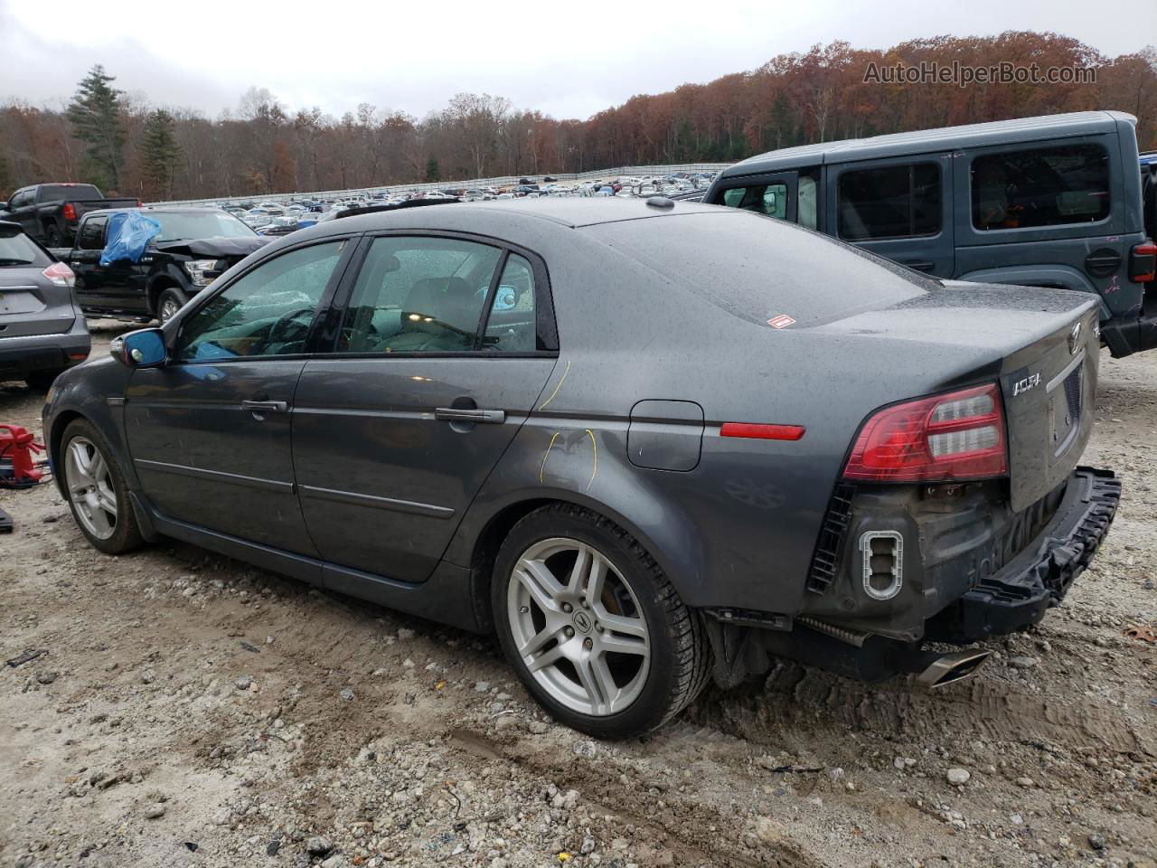 2008 Acura Tl  Gray vin: 19UUA66268A024448