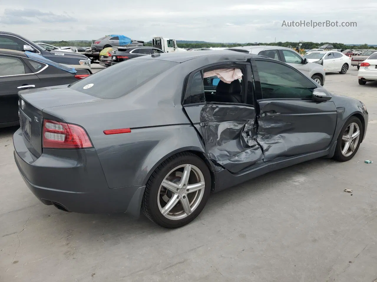 2008 Acura Tl  Gray vin: 19UUA66268A025647