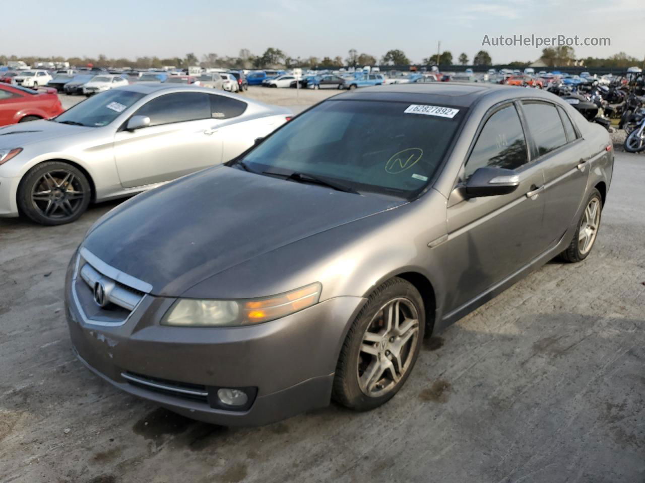 2008 Acura Tl  Gray vin: 19UUA66268A033330