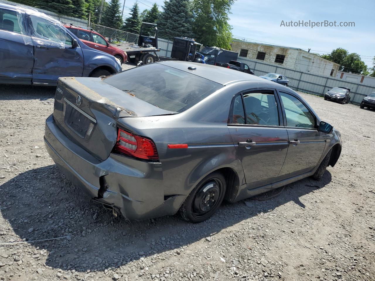 2008 Acura Tl  Gray vin: 19UUA66268A048801