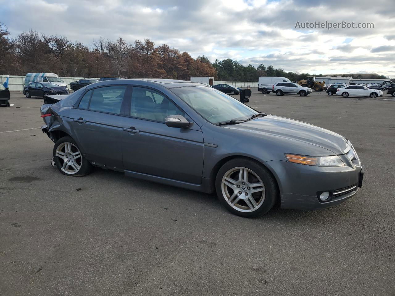 2008 Acura Tl  Gray vin: 19UUA66268A049690