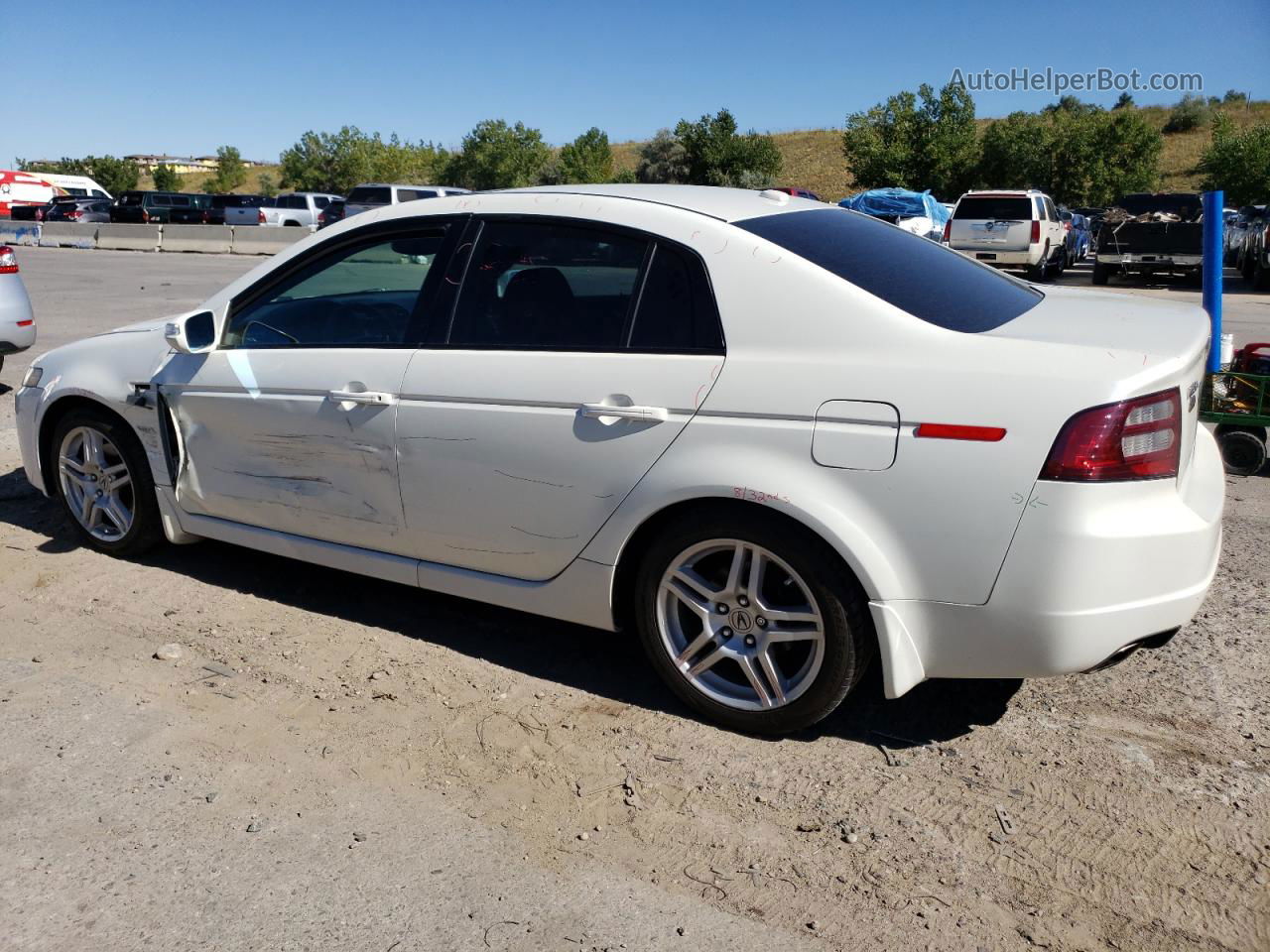 2008 Acura Tl  White vin: 19UUA66268A055232