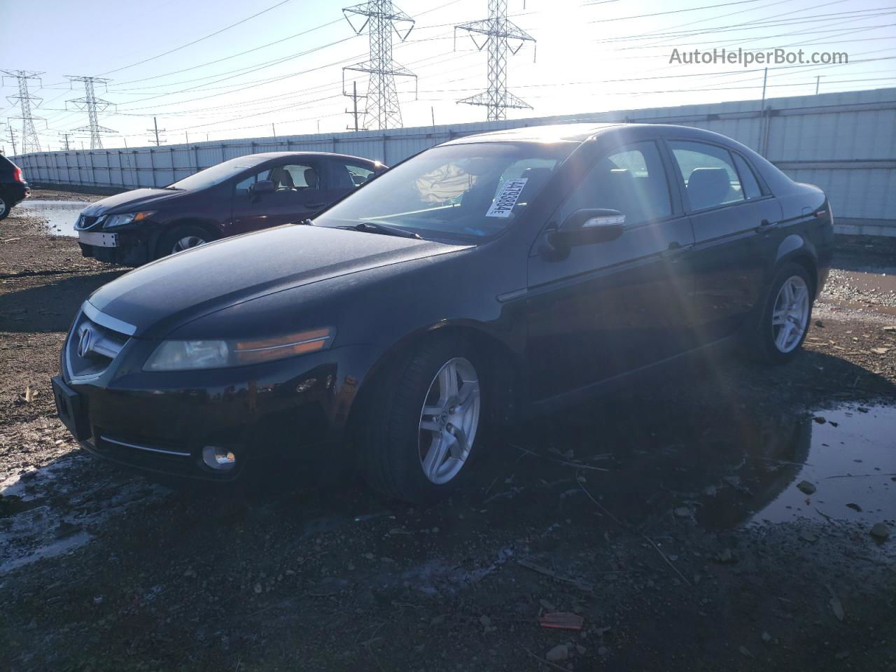 2008 Acura Tl  Black vin: 19UUA66268A055506