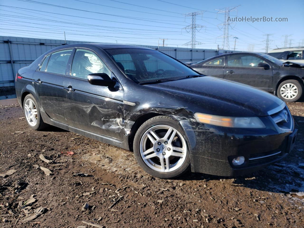 2008 Acura Tl  Black vin: 19UUA66268A055506