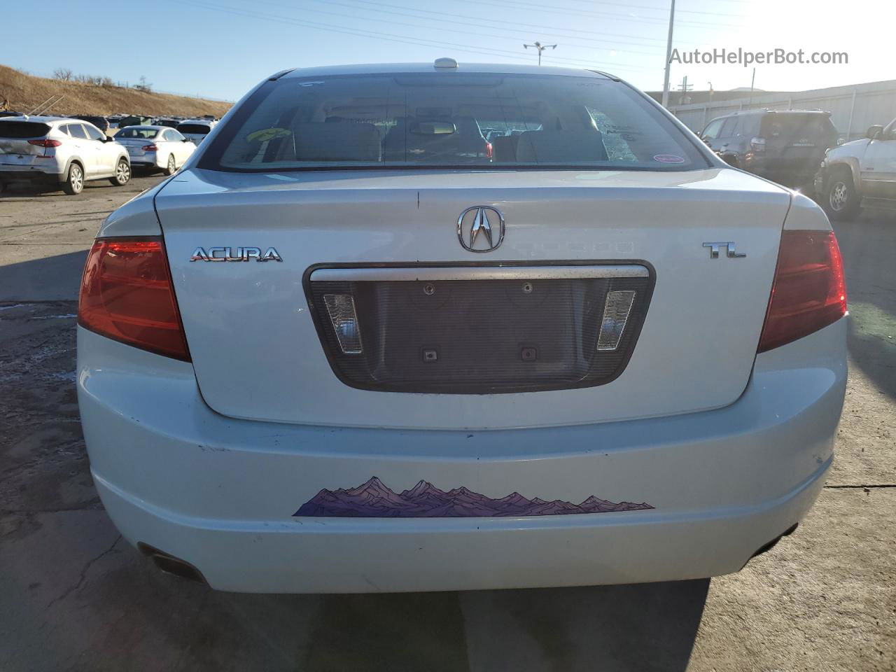 2005 Acura Tl  Белый vin: 19UUA66275A006231