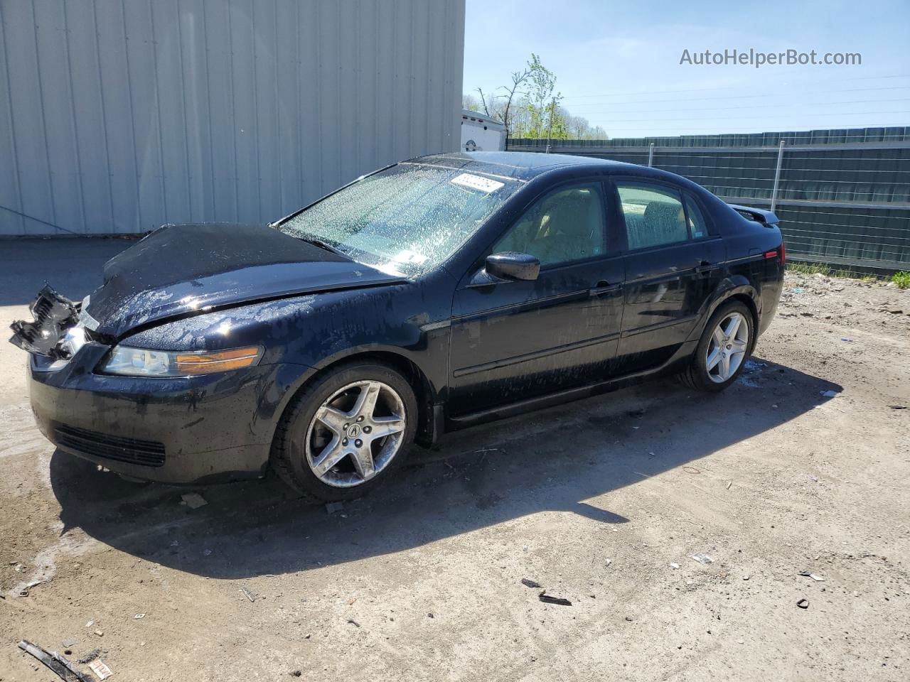 2005 Acura Tl  Black vin: 19UUA66275A015401