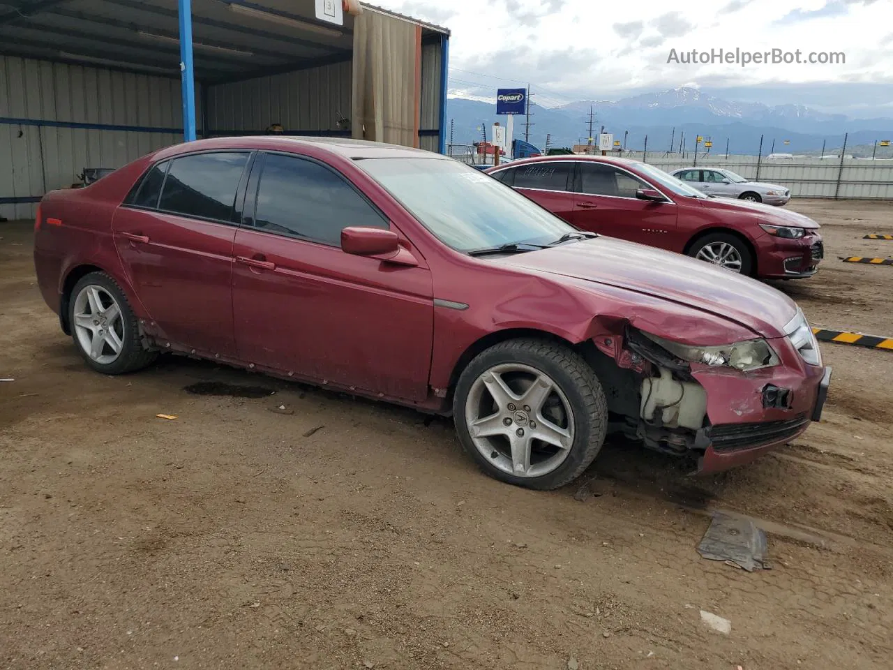 2005 Acura Tl  Burgundy vin: 19UUA66275A026348