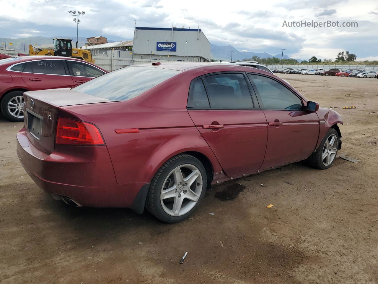 2005 Acura Tl  Burgundy vin: 19UUA66275A026348