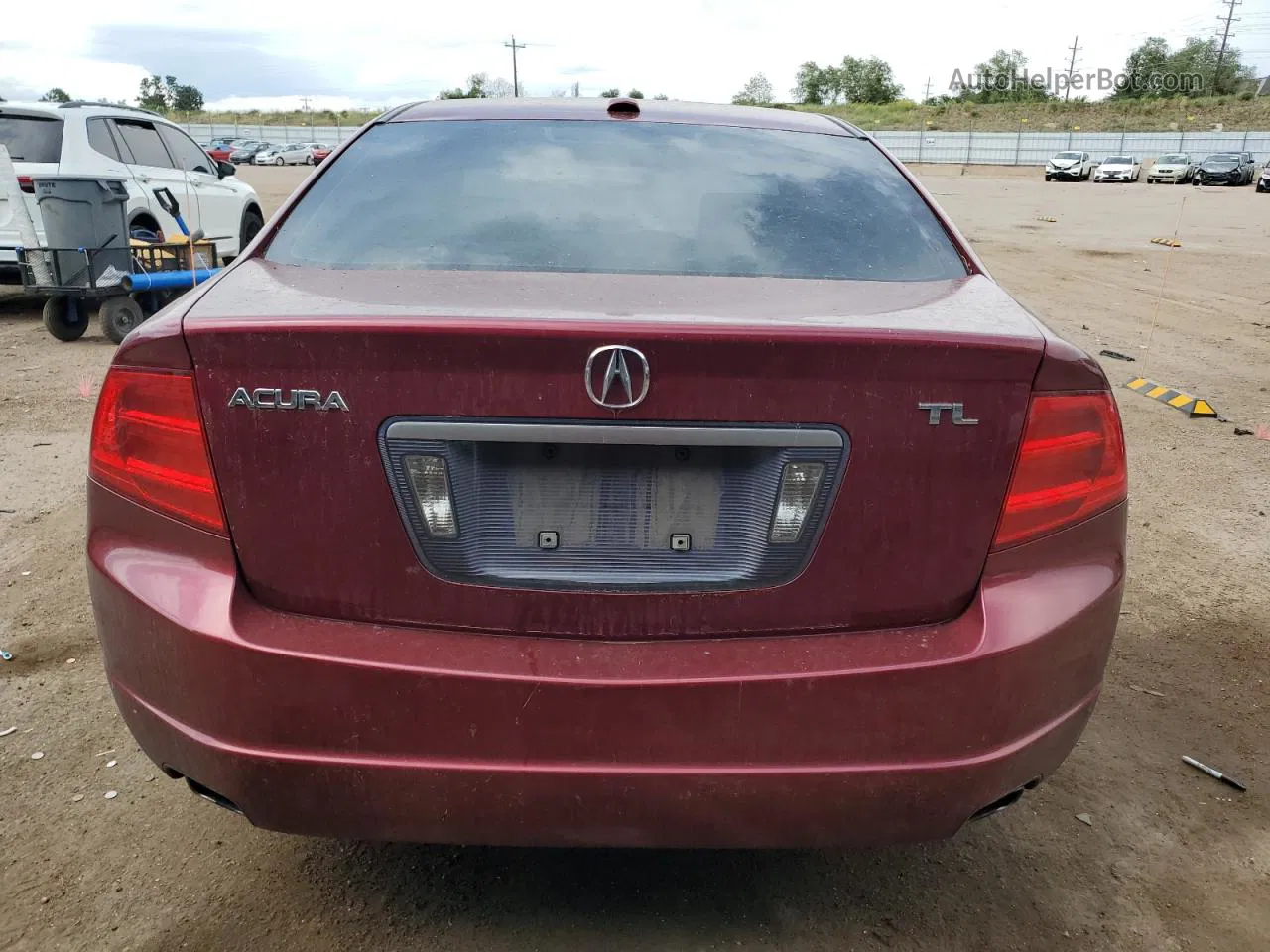 2005 Acura Tl  Burgundy vin: 19UUA66275A026348